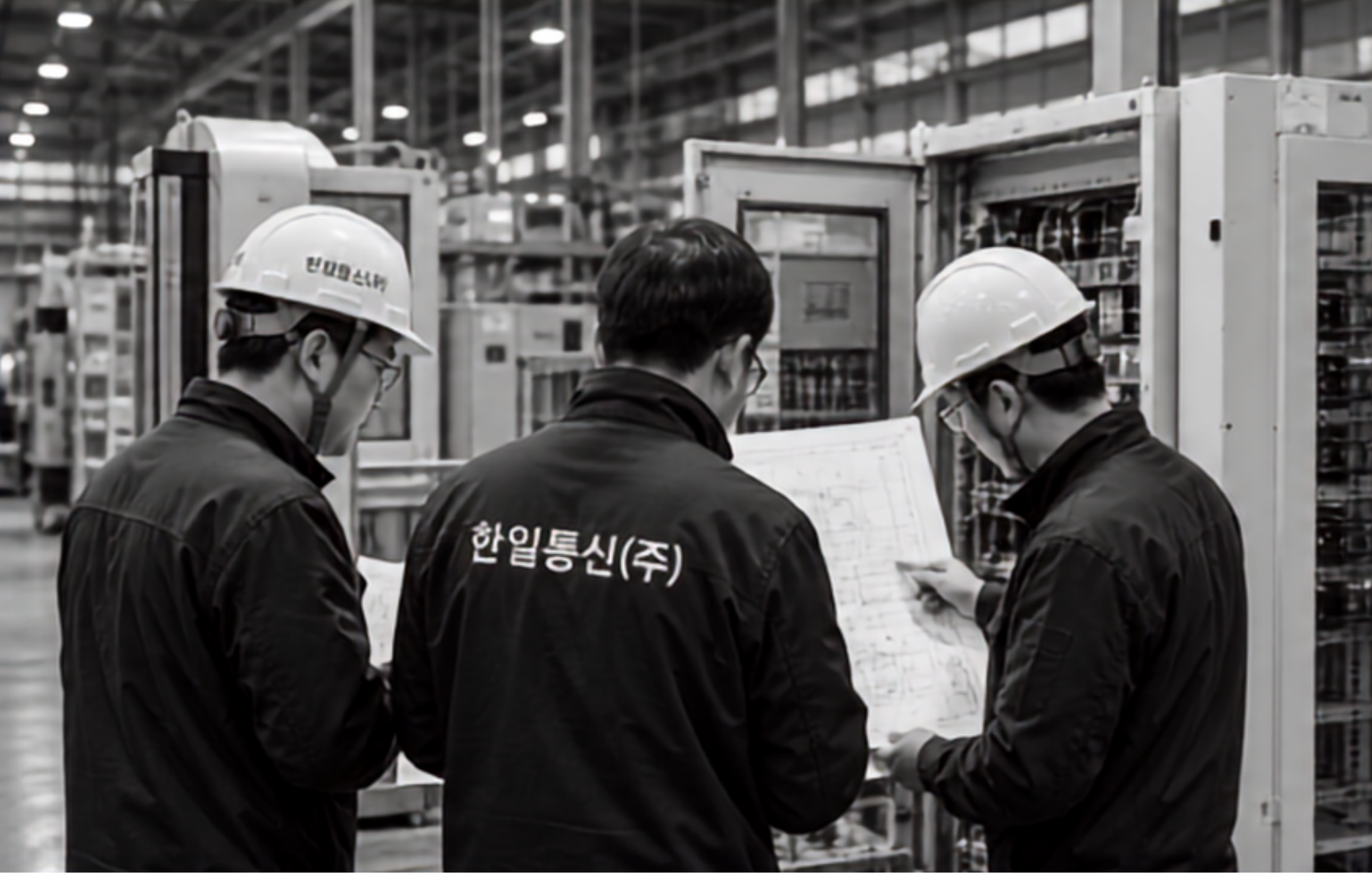 한일통신 현장 작업 사진